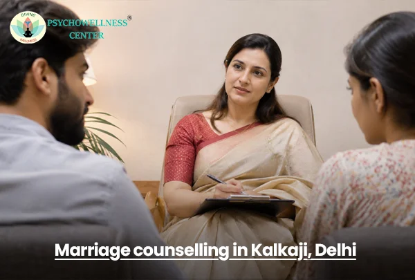 Couple attending marriage counselling to improve communication and resolve marital conflicts in Kalkaji, Delhi